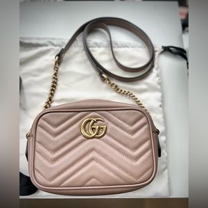 Gucci Marmont Matelassé Mini Bag w/ Brass Hardware - MINT CONDITION
